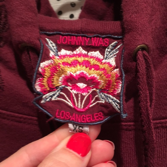 Johnny Was xs floral embroidered hoodie - Picture 5 of 5